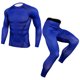 thumbnail image 1 of Qarigey Ropa interior térmica masculina Traje de compresión Calzoncillos largos Invierno Deportes al aire libre Función Ropa de entrenamiento Fitness conjuntos de ropa Azul SG Qarigey AP013677-04, 1 of 6