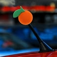 thumbnail image 4 of CTIRCHIU 2Pcs Easy Install Orange Eva Antenna Topper Decorative Car Accessory for Automotive, 4 of 7