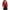 Red, variant on WXLWZYWL Open Front Blazer for Women 3/4 Sleeve Solid Color Draped Collar Ruffle Hem Work Office Blazer Cardigan Suit Jacket