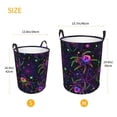 thumbnail image 3 of Susaid Multi-colored Spiders Print Waterproof Oxford Cloth Storage Circular Laundry Hamper BasketCapacity for Home-Small, 3 of 6