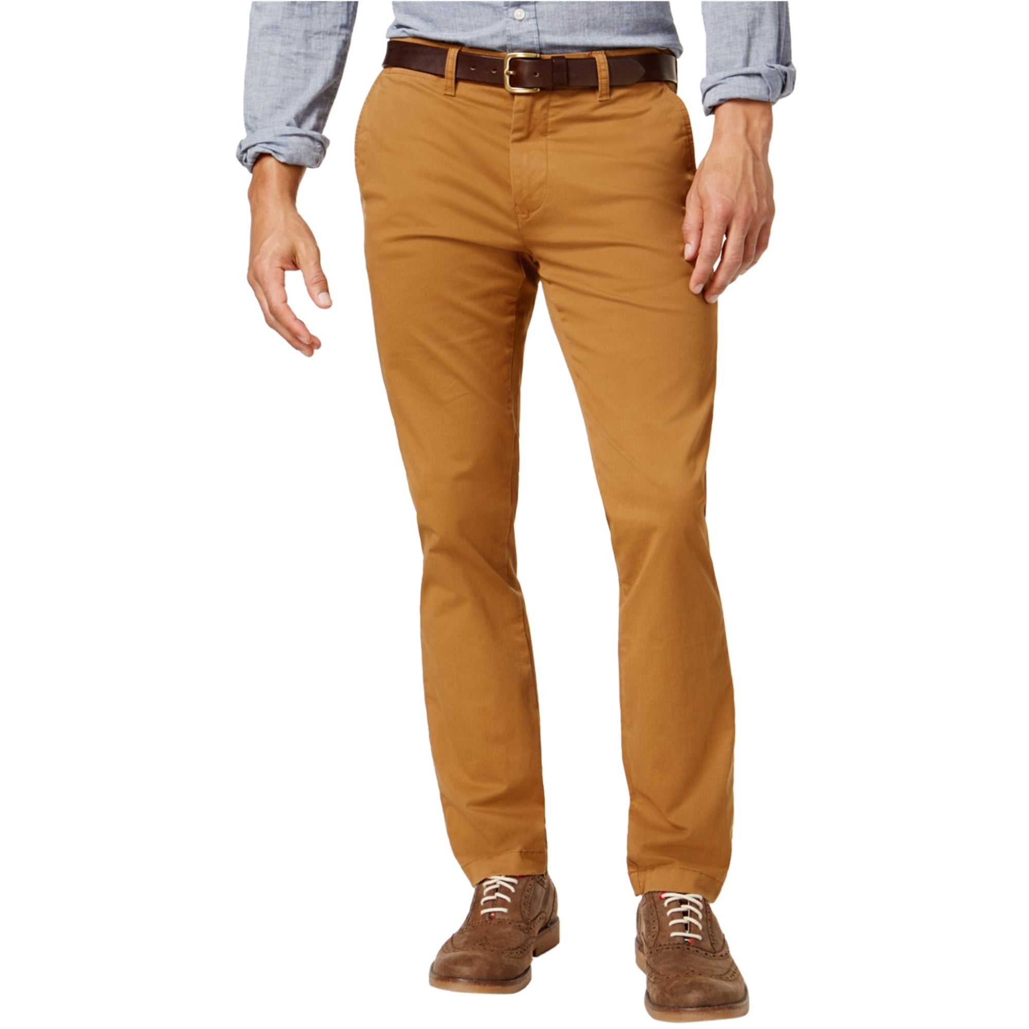 Tommy Hilfiger - Tommy Hilfiger Mens Stretch Casual Chino Pants, Brown ...