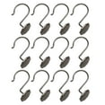 thumbnail image 6 of Utopia Alley Shower Rings, Shower Curtain Rings for Bathroom, Rustproof Zinc Shower Curtain Hooks Rings, Set of 12, Oil Rubbed Bronze, 6 of 10