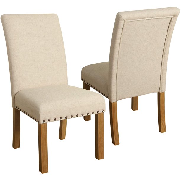 Homepop Home Decor Classic Upholstered Parsons Dining Chairs Set of