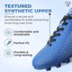 thumbnail image 4 of Vizari Botas de Fútbol USA Stealth para Terreno Firme para Niños: Calzado Deportivo Duradero y Ligero para Niños y Niñas, Azul/blanco, Talla 13., 4 of 6