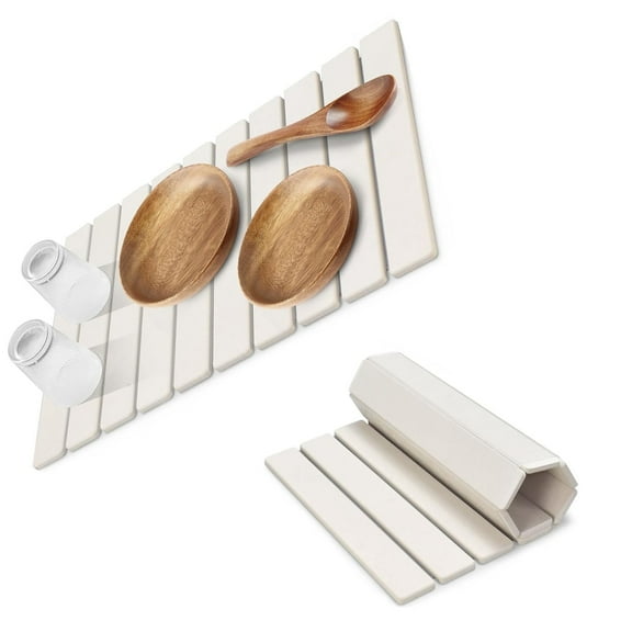 Large Stone Dish Drying Mat For Kitchen Counter Fast Dry Nice Absorbent Collapsible Dish Drying Mats Diatomaceous Earth Mats For Dishes Bottles Cups Any Counter