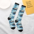 thumbnail image 6 of Bingfone Compression Socks for Women and Men Long Socks for Running Athletic Cycling Nurse-Sea Marine And Lighthouse, 6 of 8