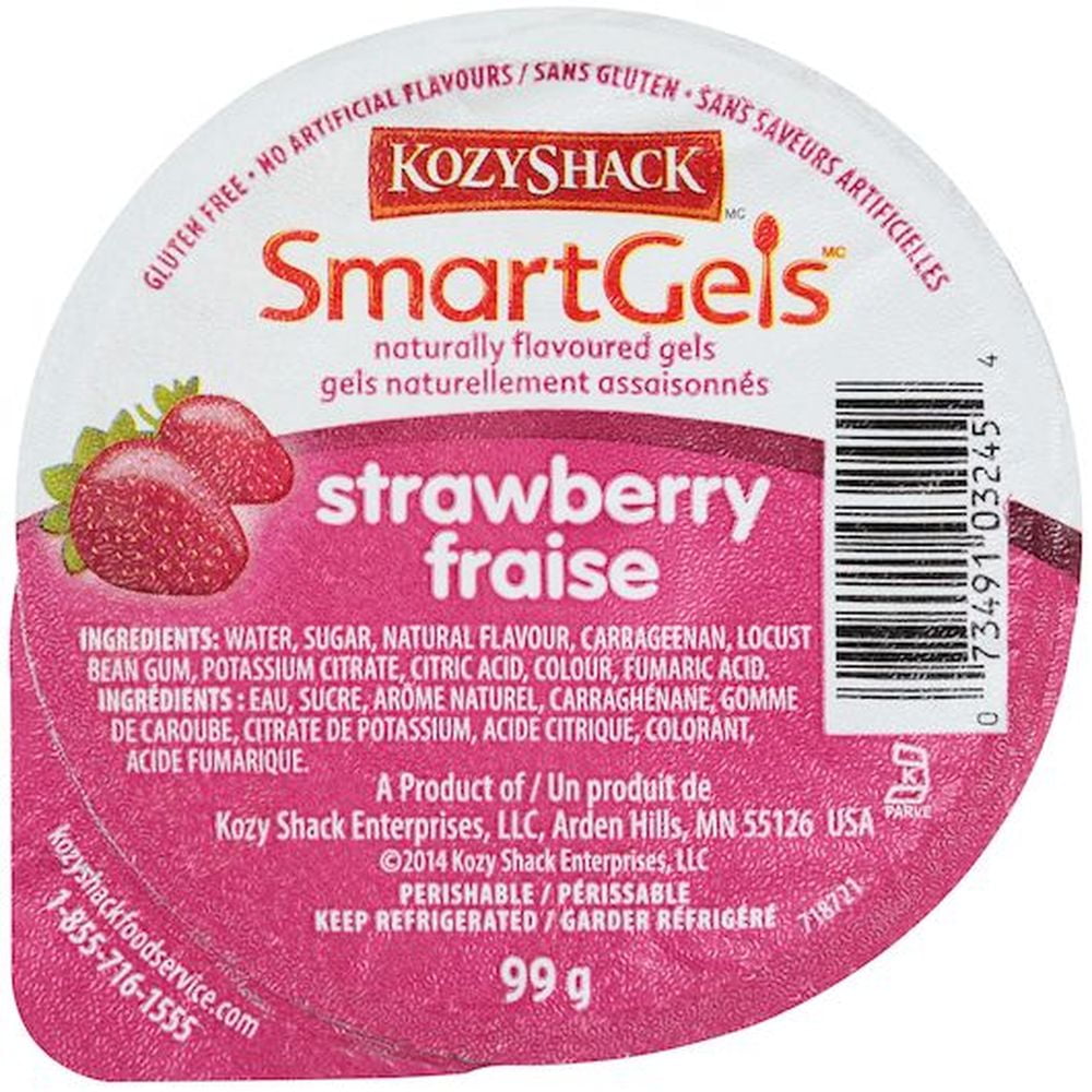 Kozy Shack Strawberry Gelatin, 3.5 Ounce -- 48 per Case.