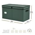 thumbnail image 3 of Premium Large Christmas Ornament storage Box with Lid - 3" Compartment, Contains 8 Trays, Keeps 128 Holiday Ornaments and Xmas Accessories, Storage Container Is Tear Proof Made Of 600D Oxford Fabric, 3 of 7
