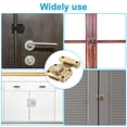 thumbnail image 6 of Uxcell Rotate Bolt Latch, Zinc Alloy Door Lock Gate Latches, 2.6x2" Bronze 2Pack, 6 of 6