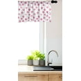thumbnail image 3 of Ambesonne Pastel Window Valance, Brushstroke Soft Polka Dots, 42" x 12", Pink and White, 3 of 3