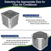 Debonair Central Air Conditioner Cover for Outside Units - Top Universal Outdoor AC Cover Defender (Mesh, 32 x 32)