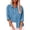 Blue, variant on Womens Button Down Shirts Cotton Linen Dress Shirt Long Sleeve Oversized Boyfriend Solid Tunic Tops with Pockets