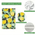 thumbnail image 4 of Eveokoki 2 Pcs Kitchen Towels Lemons Branches Dish Towel Fruit Hand Towels Decorative Tea Towels for Lemon Kitchen Decor Absorbent with Hanging Loop for Bathroom Home Housewarming Gift, 4 of 5