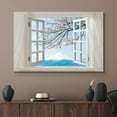 thumbnail image 2 of wall26 - Glimpse into Cherry Blossom with Mountain Fuji from Afar out of Open Window | Modern Wall Decor/Home Decoration Stretched Gallery Canvas Wrap Giclee Print &amp; Ready to Hang - 36" x 48, 2 of 5