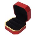 thumbnail image 3 of Caja de Presentación de Anillos Bling Bling con Luz Color Rojo Flocado, 3 of 14
