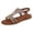 Bronze, variant on Beach Sandals, Womens Sandals, Dress Sandals for Women, Flat Sandals for Women, Wide Width Shoes for Women, Women Rhinestone Sandals T-Strap Buckle Bohemian Pearl Crystal Flat Sandals, Silver 9