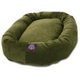 thumbnail image 2 of Majestic Pet Villa Velvet Bagel Pet Bed for Dogs, Calming Dog Bed Washable, Medium, Fern, 2 of 5