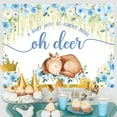 thumbnail image 4 of Oh Deer Baby Shower Backdrop A Baby Girl is Almost Here Baby Shower Backdrop Floral Golden Dots Girls Woodland Baby Shower Decorations Oh Deer Baby Shower Decorations for Girl, 4 of 6
