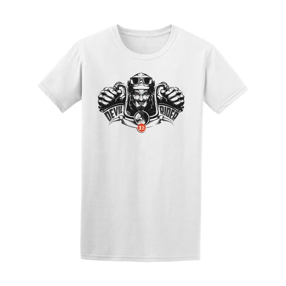 Devil Rider Motorcycle Tee Men's -Image by Shutterstock