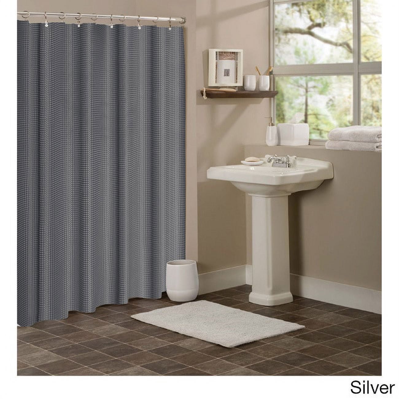 Hotel Collection Waffle Shower Curtain