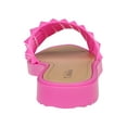 thumbnail image 2 of Chatties Casual Studded Flat Slide Sandals, Fuchsia (Women's), 2 of 7