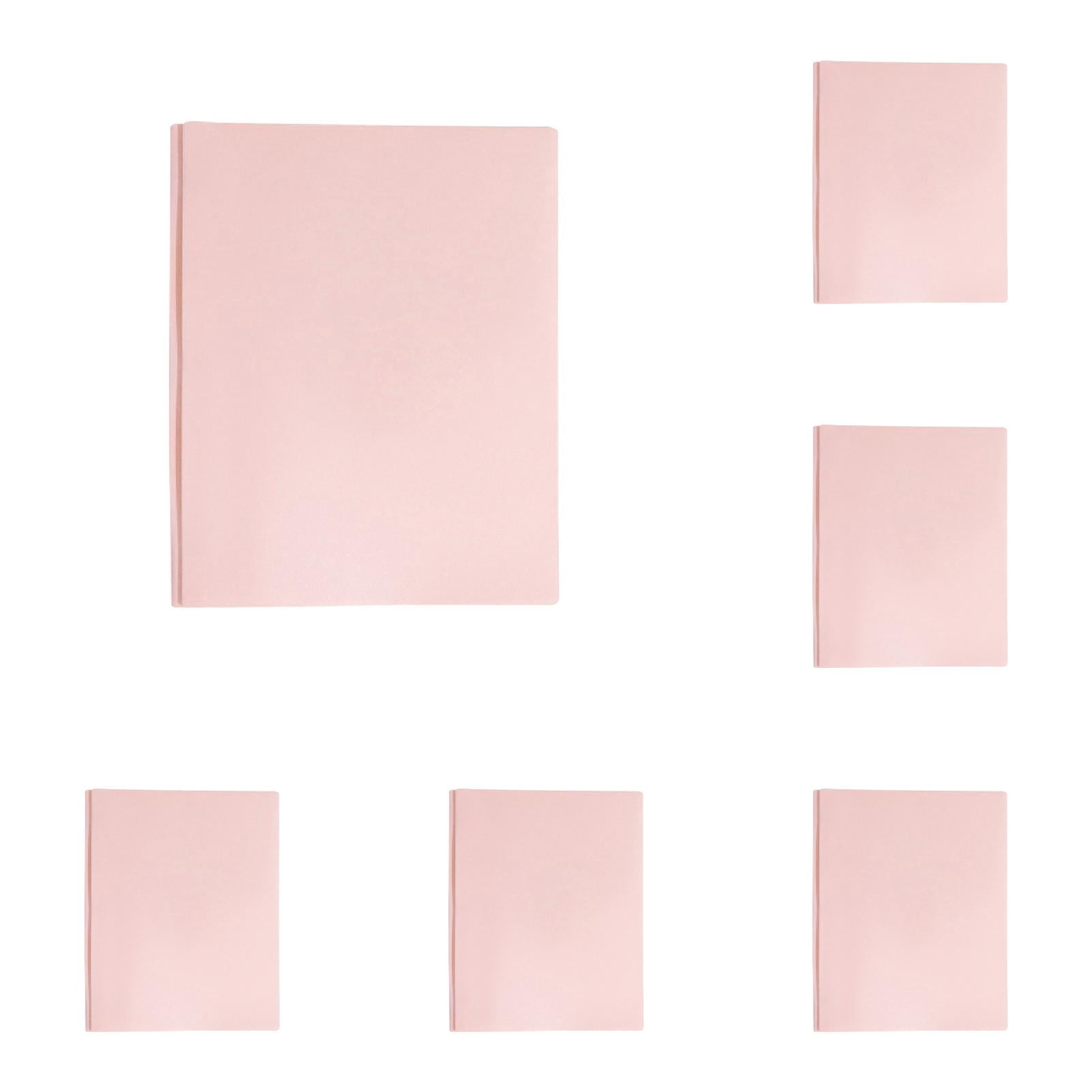 Plastic 2 Pocket Folders with 3 Prongs,3-Clasp Folders with Fasteners, Plastic Folders with Pockets and Brads, A4/Letter Size, Durable Poly File Folders for Document Test Paper, 10Pcs(Pink,11.5x9.5")