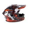 Cyclone ATV MX Dirt Bike Off-Road Helmet DOT/ECE Approved - Red - X-Large
