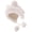 BE, variant on Versatile White Bear Hat with Ear Furry Caps Cartoon Ear Hat with Pompoms Winter Plush Hat for Casual Wear