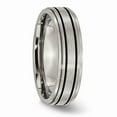 thumbnail image 4 of Titanium Enameled Flat 6mm Satin & Polished Band Size: 13; for Adults and Teens; for Women and Men, 4 of 6