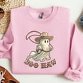 thumbnail image 3 of Cowboy Ghost “Boo Haw” Sweatshirt – Cute & Funny Halloween Pullover for Country-Loving Trick-or-Treaters, 3 of 6