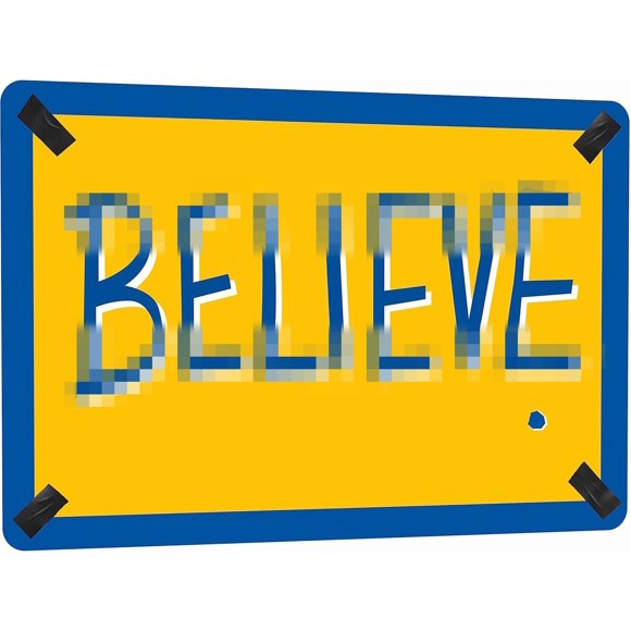 Flinelife Believe Sign Grande Taille 16x12 Believe Metal Décoration Murale Motivationnelle - Parfait pour les Fans