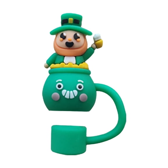 erfcxs Easter Silicone Wide Mouth Straw Cap Cover for Festive Drinks and Party Celebrations