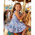 thumbnail image 4 of Aideaone Toddler Girls Dresses Sleeveless Tiered Sundress Kids Cute Print Twirly Swing Summer Dress Casual Sun Dress for Little Girls 4-7T, 4 of 7