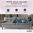 thumbnail image 3 of PowerSellerUSA Vinyl Self Adhesive Floor Tiles, 12x12 inches with 1.2 mm Thick Contemporary Design Peel and Stick Floor Tile Stickers, Square Flooring Tiles for Kitchen, White Themed, Abstract, 3 of 8
