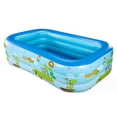 thumbnail image 1 of Inflatable Swimming Pool, Rectangular Inflatable Swimming Pool for Kids, Adults, Family, Soft Bottom Children's Pool for Garden, Yard, Outdoor, 120x90x45cm STOL, 1 of 1