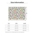 thumbnail image 2 of Salouo Rabbit And Butterfly Print Throw Blanket Gifts for Women Men Soft Flannel Blanket for Home Living Room Decor Bedroom Blanket Gifts for Mom Dad -50"x40", 2 of 7