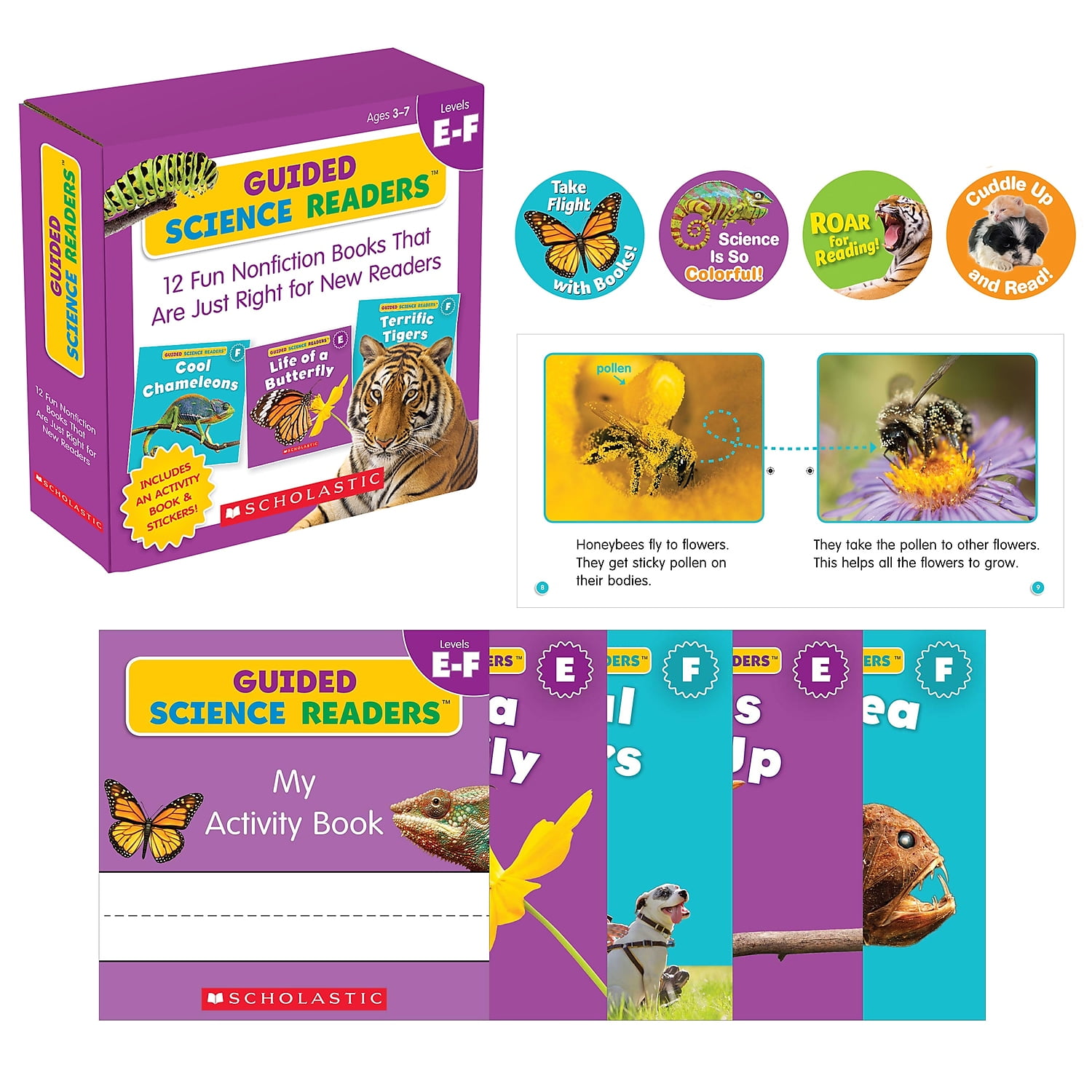 Guided Science Readers Parent Pack: Guided Science Readers: Levels E-F  (Parent Pack): 12 Fun Nonfiction Books That Are Just Right for New Readers  