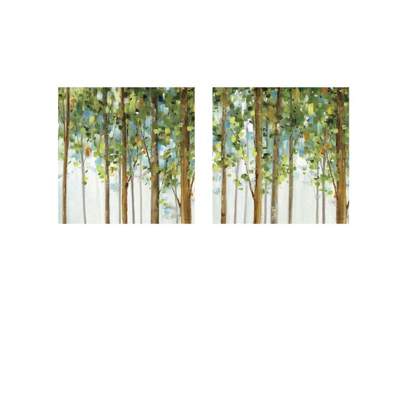 Great Art Now Forest Study by Lisa Audit 2 Piece Print Art Set Each 12"W x 12"H