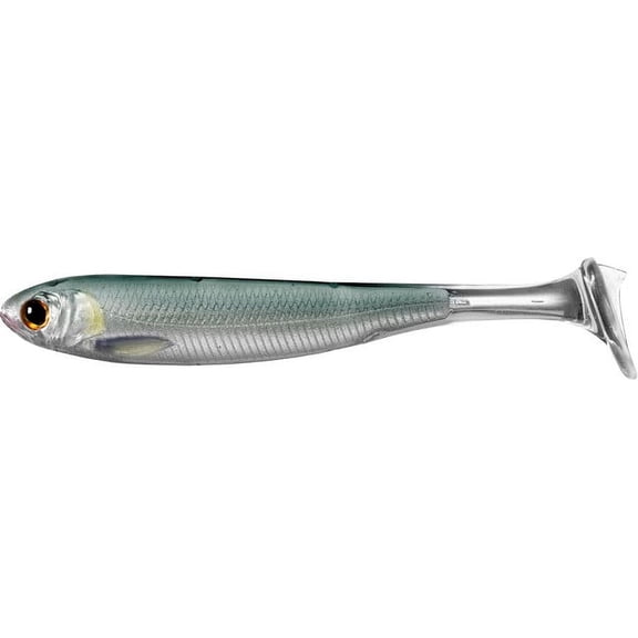 Live SRM100SK716 Target Slow Roll Mullet 4In 3Pk Silver Lure