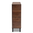 thumbnail image 4 of Pemberly Row Two-Tone Wood 2-Door Shoe Cabinet in Walnut Brown and Gray, 4 of 10