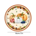 thumbnail image 3 of 20pcs Thanksgiving Paper Plates Fall Harvest Pumpkin Maple Leaf Print Disposable Plates Dinnerware Autumn Dessert Dinner Plate for Thanksgiving Birthday Party Decorations, 3 of 6