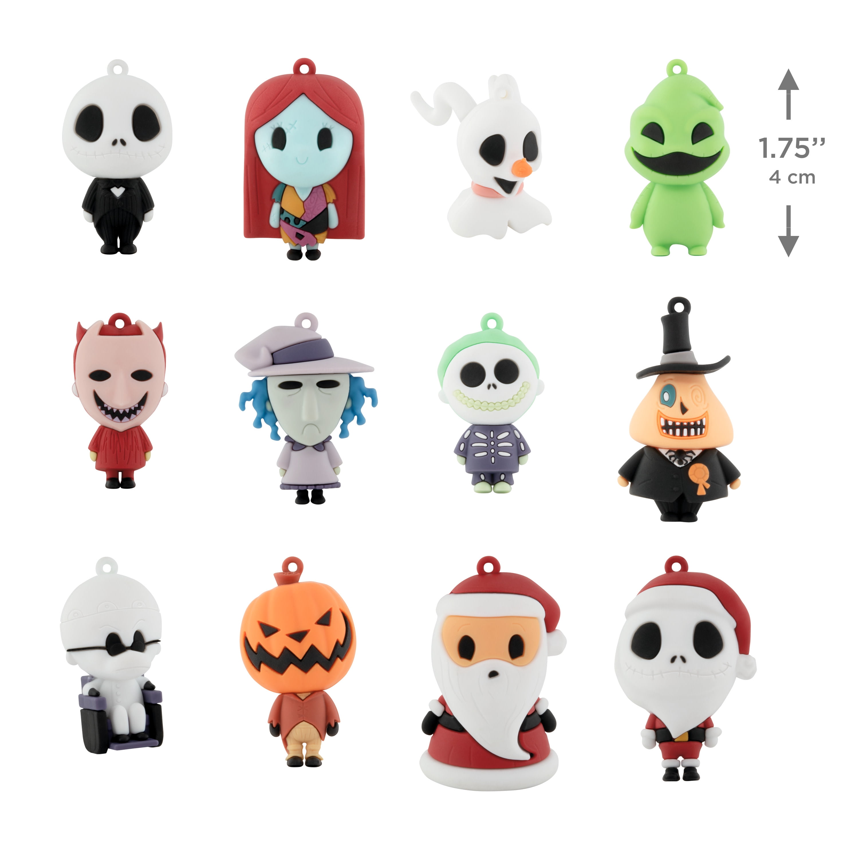 Hallmark Calendar 12 Mini Ornaments (Nightmare Before Christmas), 1 Count