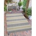 thumbnail image 2 of Linon Outdoor Washable Area Rug Collection, Ivory and Blue, 3' x 5', 2 of 7