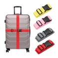 thumbnail image 1 of Uxcell 4 Pcs Correasa de Equipaje para Maletas, Correa de Conexión de Equipaje Ajustable con Hebilla para Maleta de Viaje, Rojo/Amarillo/Gris/Rosa, 1 of 7