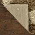 thumbnail image 4 of Mainstays Diamond Geometric High Low Pile Beige Indoor Accent Rug, 2'6"x3'10", 4 of 7