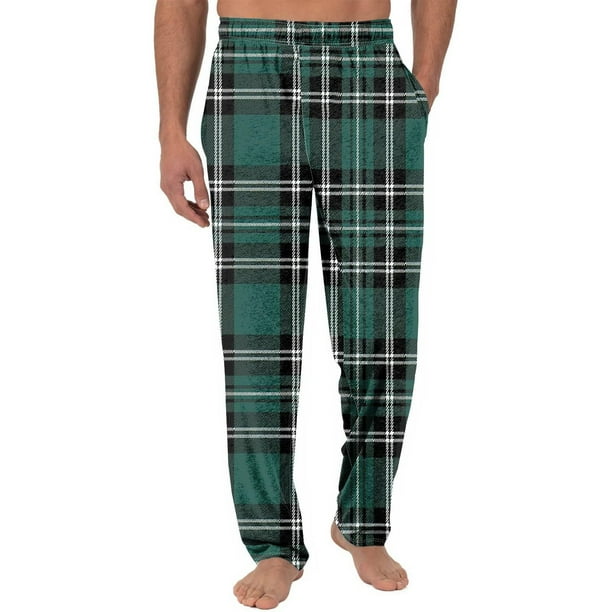 Pantalones largos de moda para hombre, informales, con estampado para el hogar, de pierna recta, para hombre