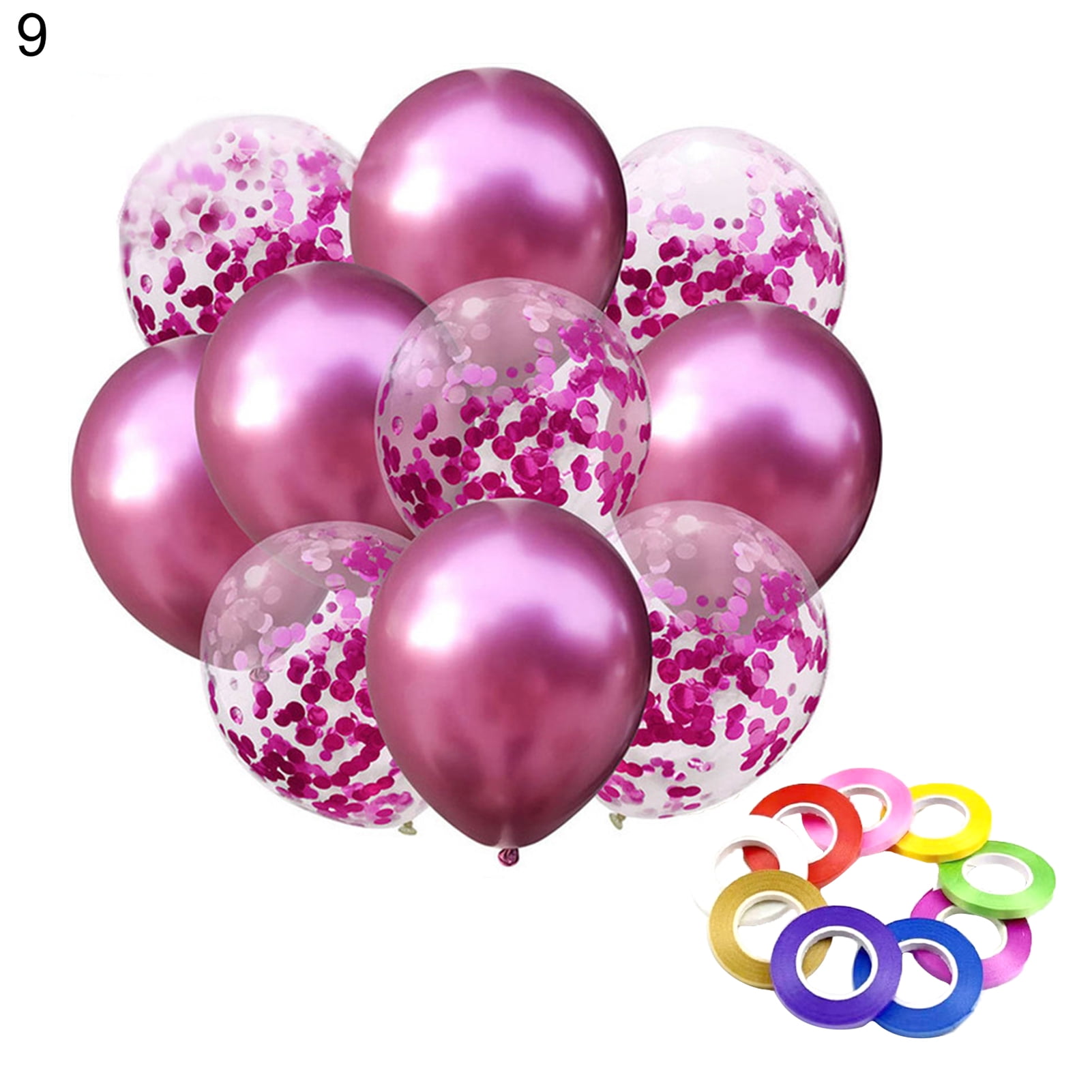 50Pcs 20 Inch Clear Foil Helium Bobo Balloons Creative Balloon With Portable Air 
