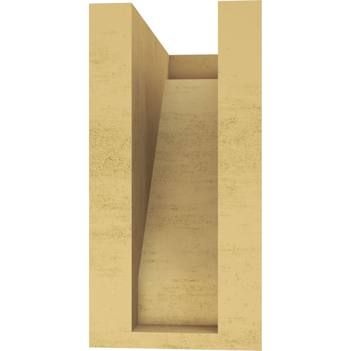 4"W x 8"D x 8"H Classic Burlington Rough Cedar Woodgrain TimberThane Corbel, Primed Tan