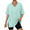 Lake Green, variant on Fantaslook Short Sleeve T Shirts for Women Crew Neck Side Split Tunic Tops Casual Summer Shirts
