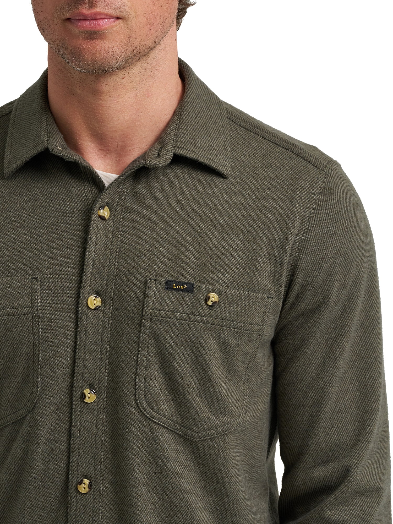 Lee® Men's Brushed Knit Shop Shirt